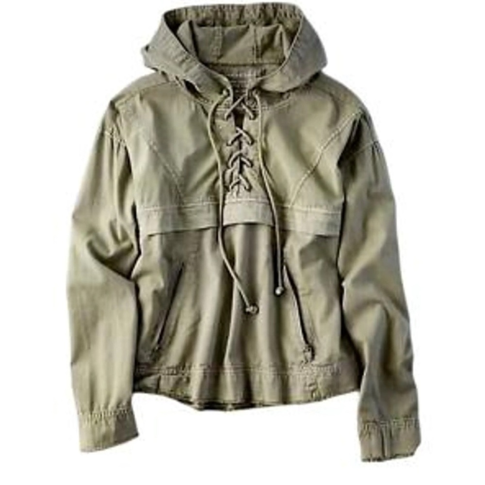 American Eagle Outfitters Sage Green Pullover lightweight Coat